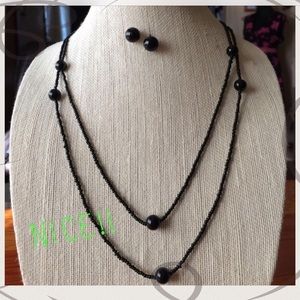 🌼Black Necklace Set